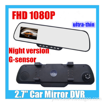 Car Mirror camera Full HD 1080P Car DVRs with 2.7inch TFT + G-sensor